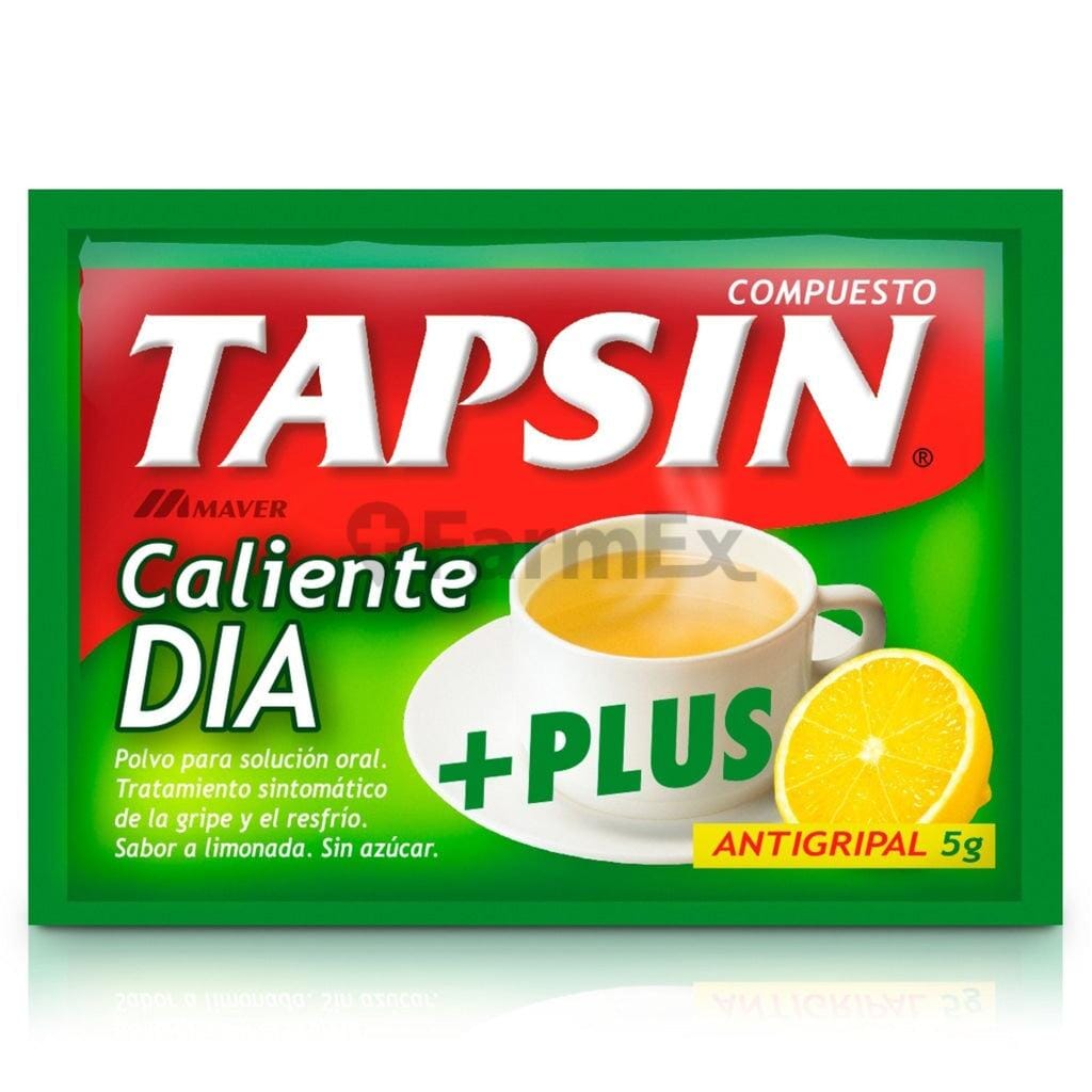 Tapsin Caliente Día Plus - Sabor Limón - Sobre de 5 g x ( 1 sobre ) Farmex-Pluxee-Persistente